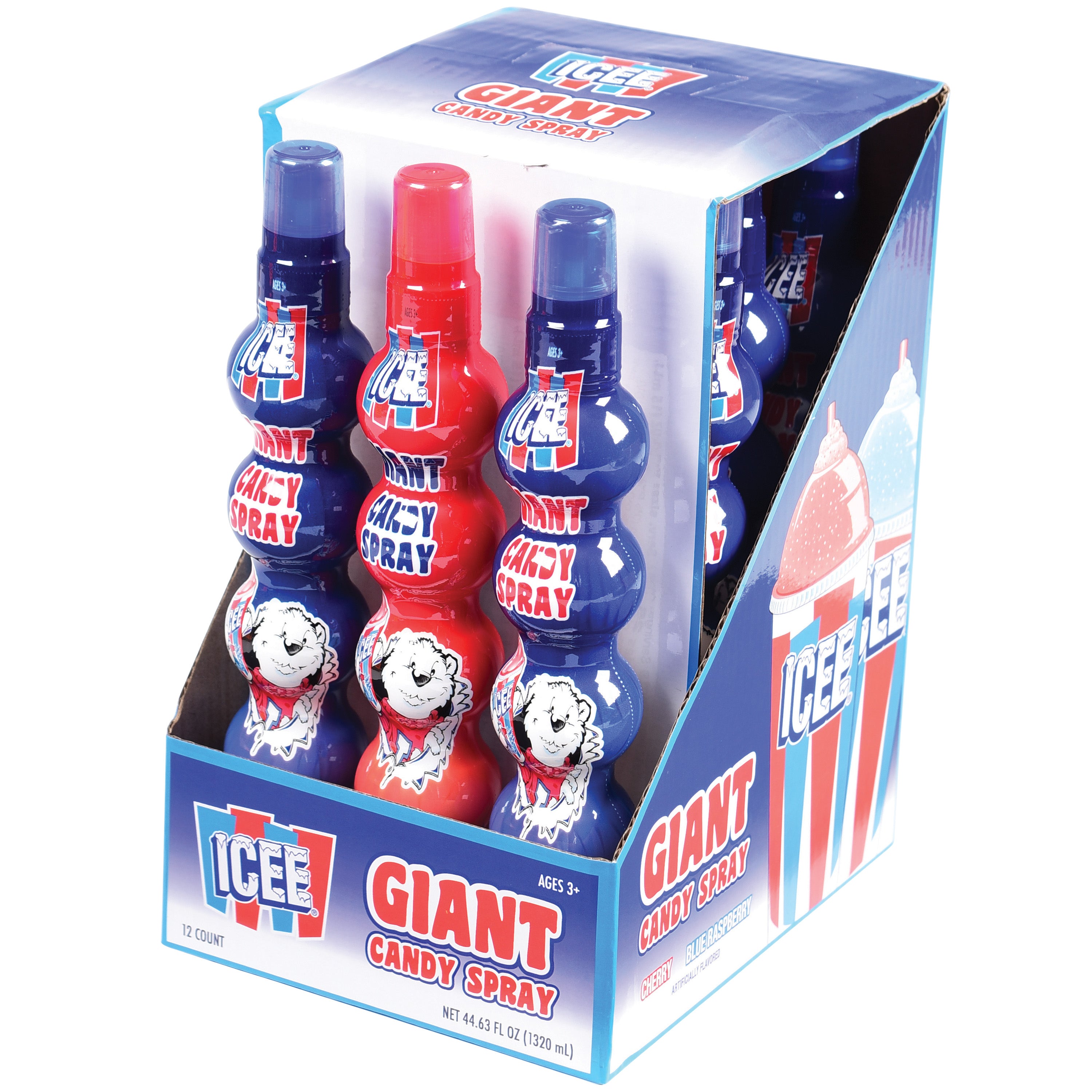 Icee Giant Spray  Candy/12 Per Disp