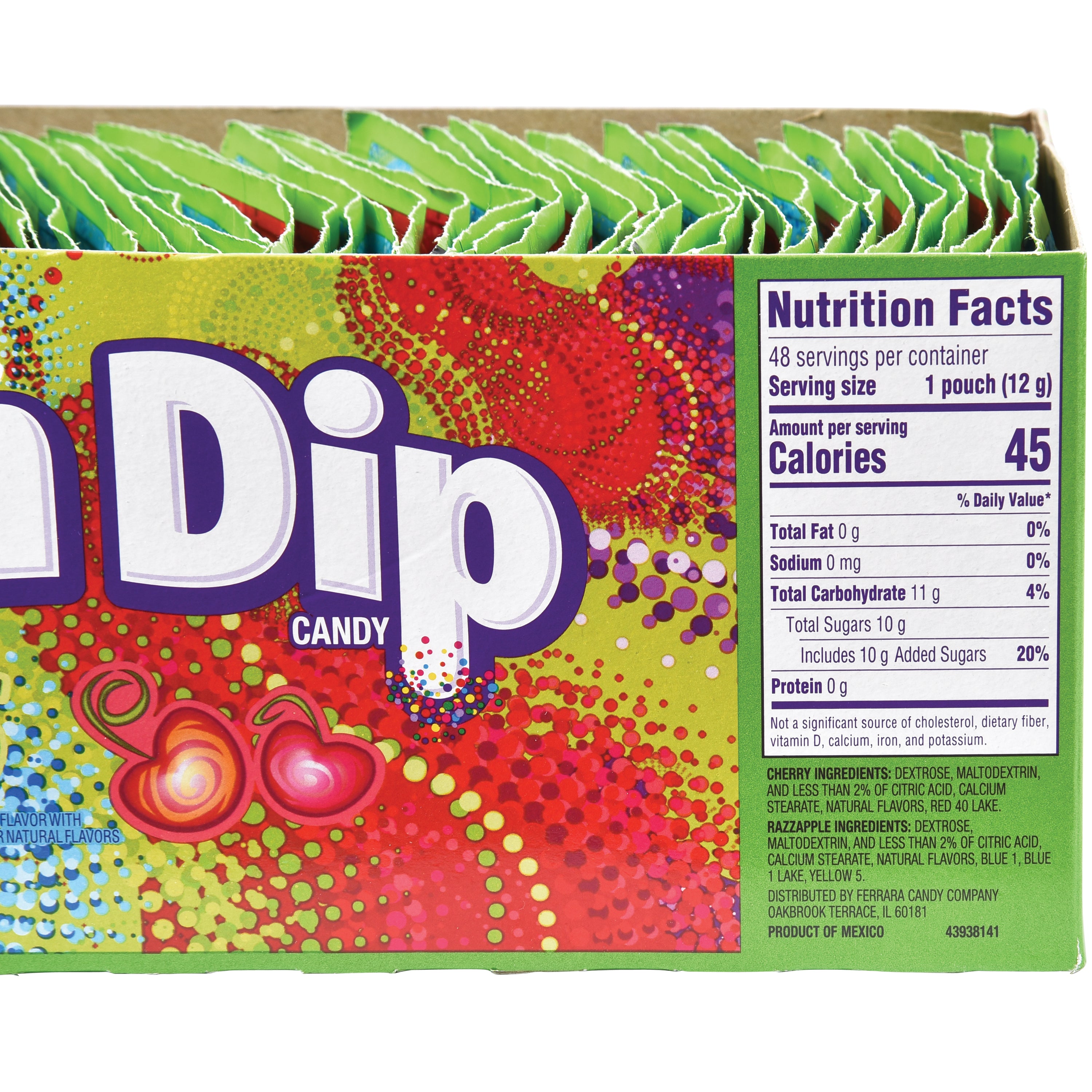 Lik-M-Aid Fun Dip Indvidual Packs/48 Per Disp