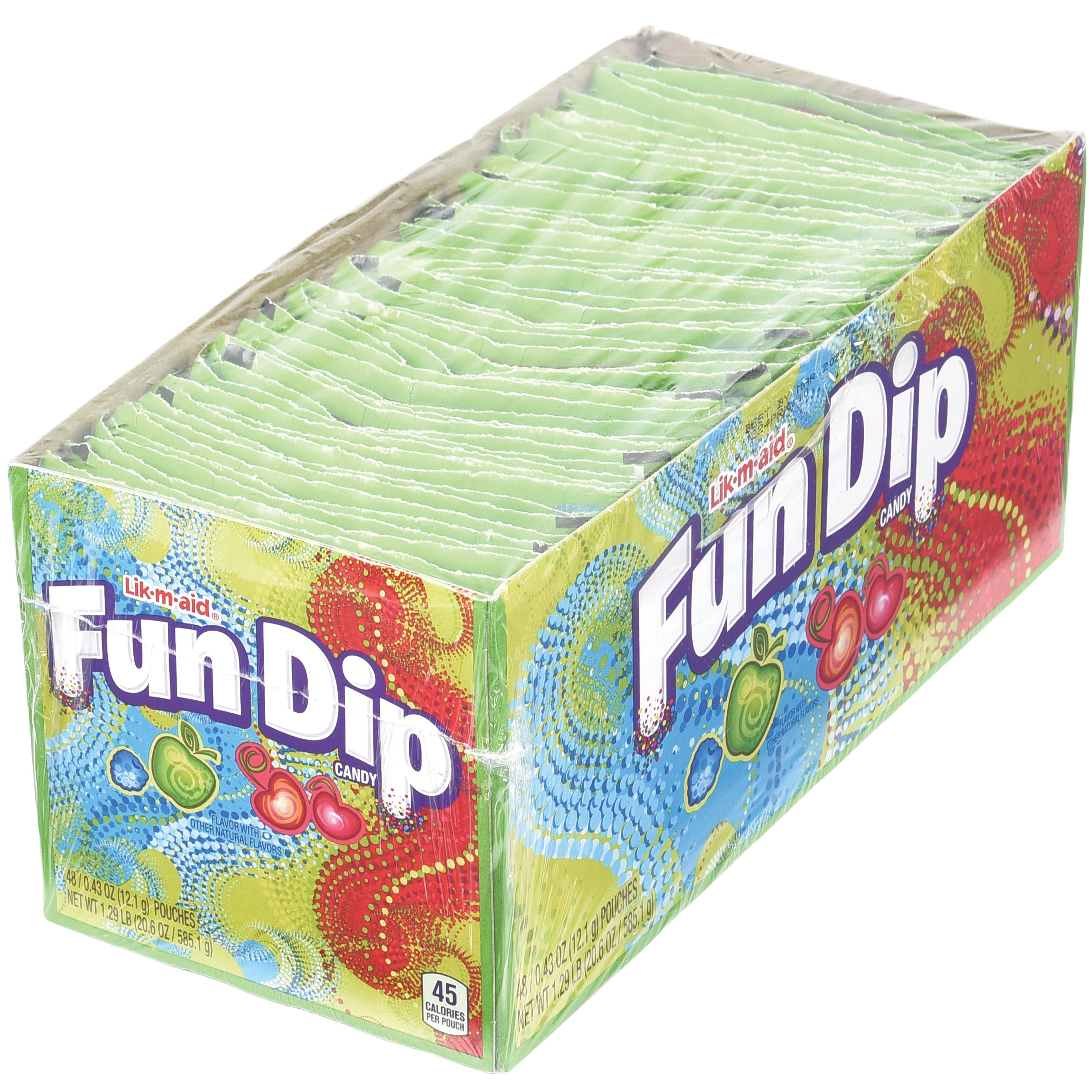 Lik-M-Aid Fun Dip Indvidual Packs/48 Per Disp