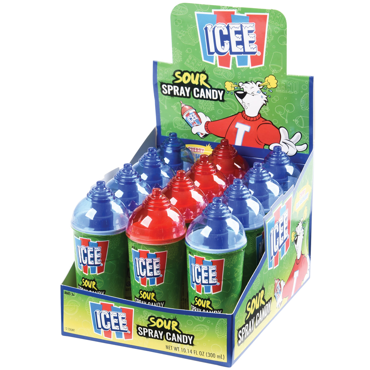 Icee Sour Spray Candy/12 Per Disp