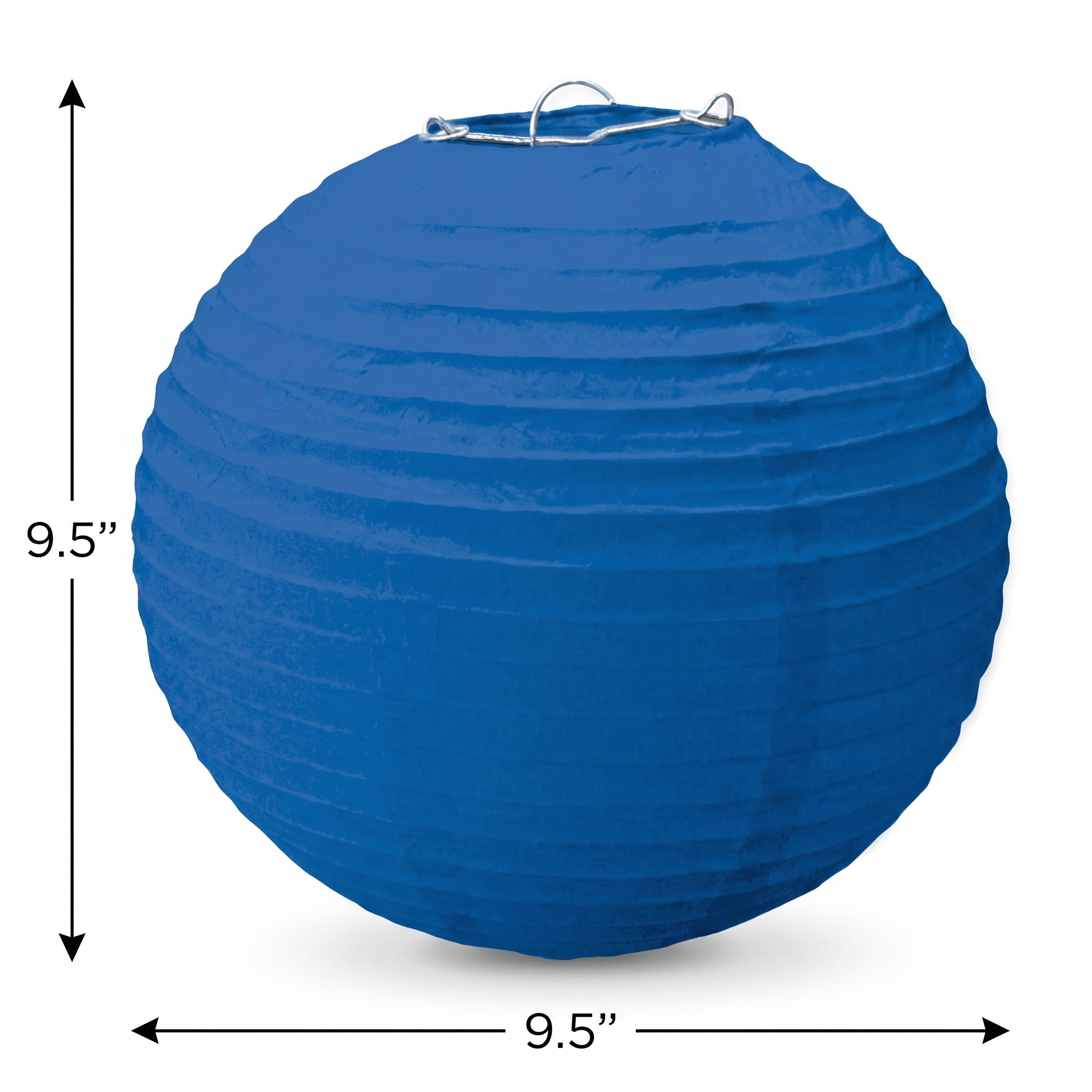 Royal Blue 9.5" Round Paper Lanterns - 3 Pack