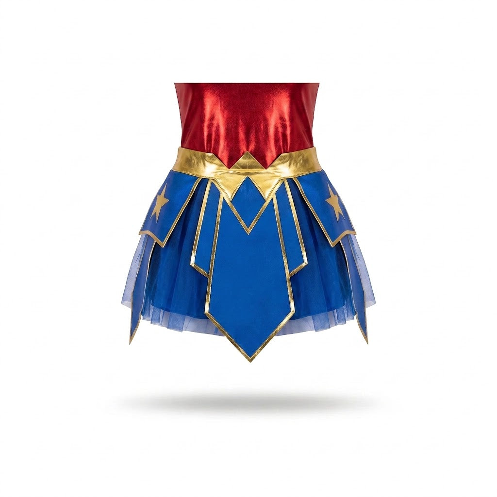 Adult Wonder Woman Halloween Tutu Skirt