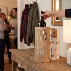 Celebrate Wine Bottle Gift Bags - 2 Pack