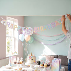 Enchanted Unicorn Add-An-Age Birthday Banner