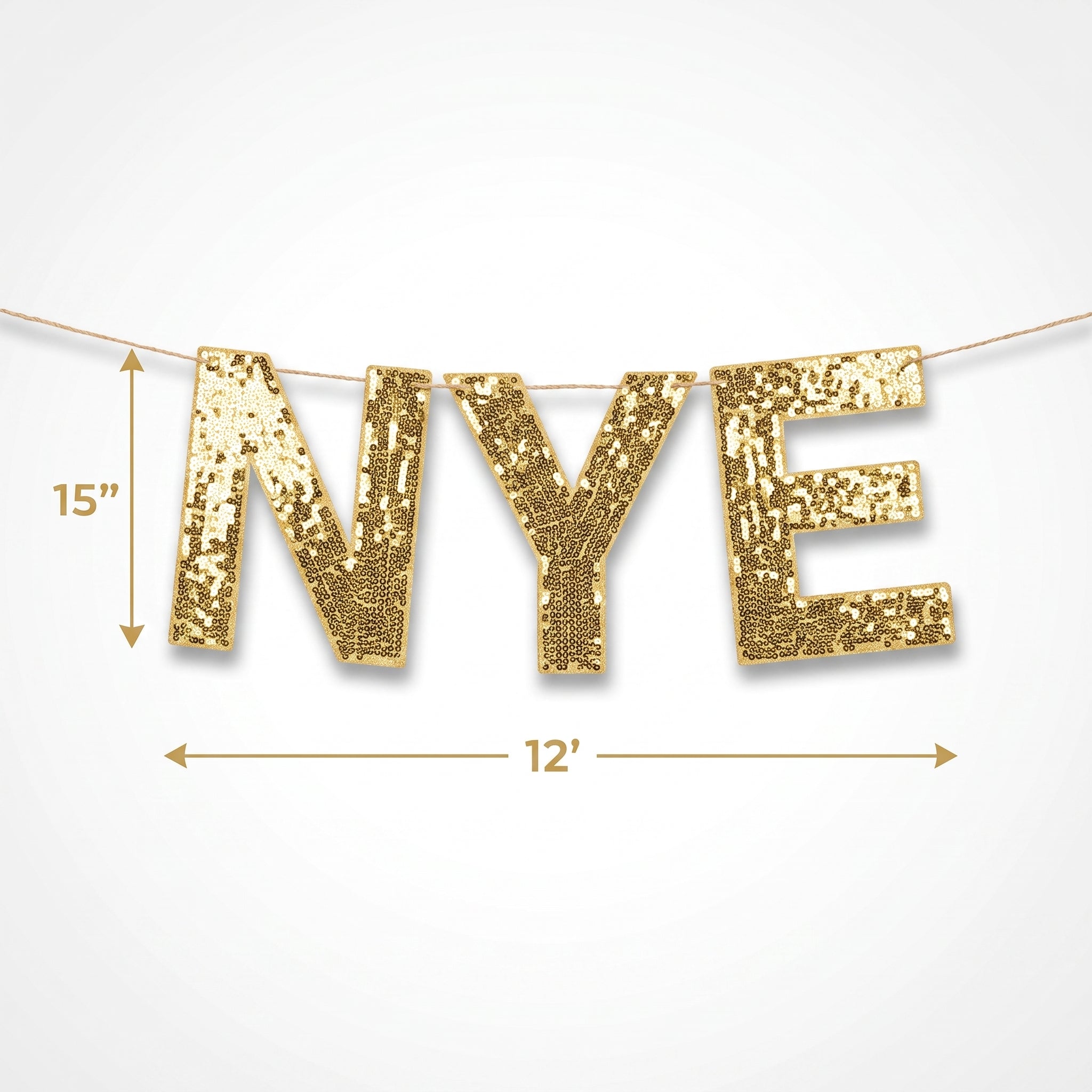 Sparkling NYE Oversized Sequin Banner