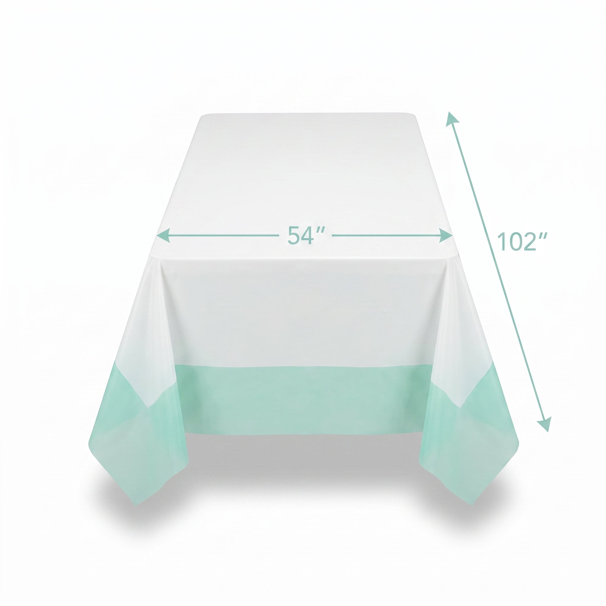 Shimmering Opalescent Plastic Table Cover - 54 x 102 Inches