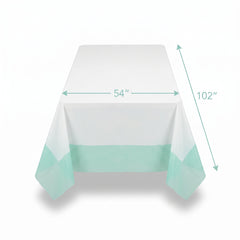 Shimmering Opalescent Plastic Table Cover - 54 x 102 Inches