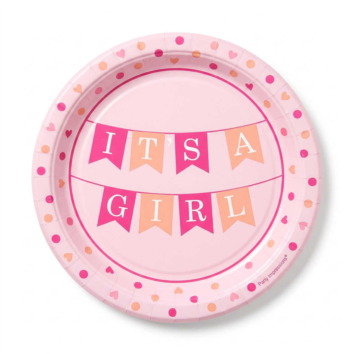 It's a Girl 8.5" Baby Shower Paper Plates