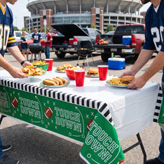 Touchdown Football Plastic Table Cover - 3 Pack