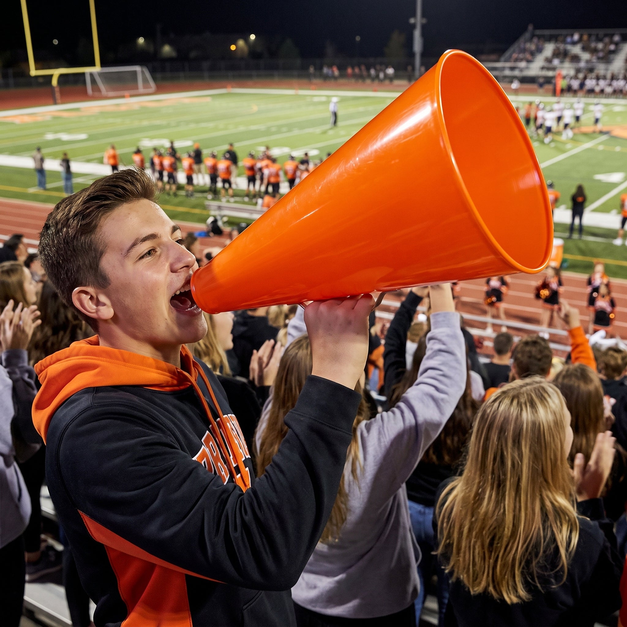 Orange Team Spirit Megaphone - 8.25" x 6"
