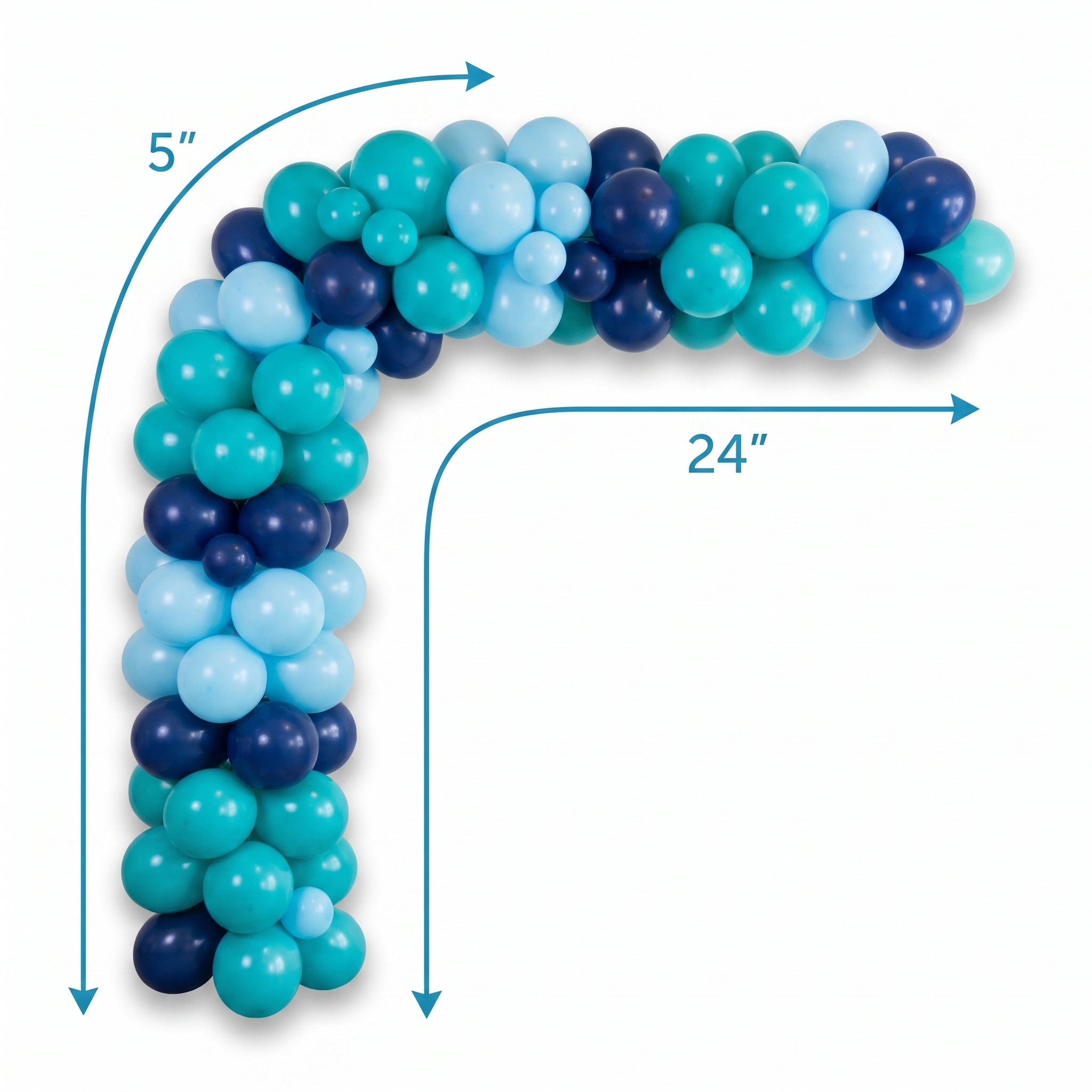 Caribbean Blue Balloon Garland Kit for Stunning Party Decor