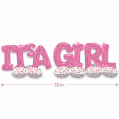 "It's a Girl" Airloonz Yard Balloon Kit