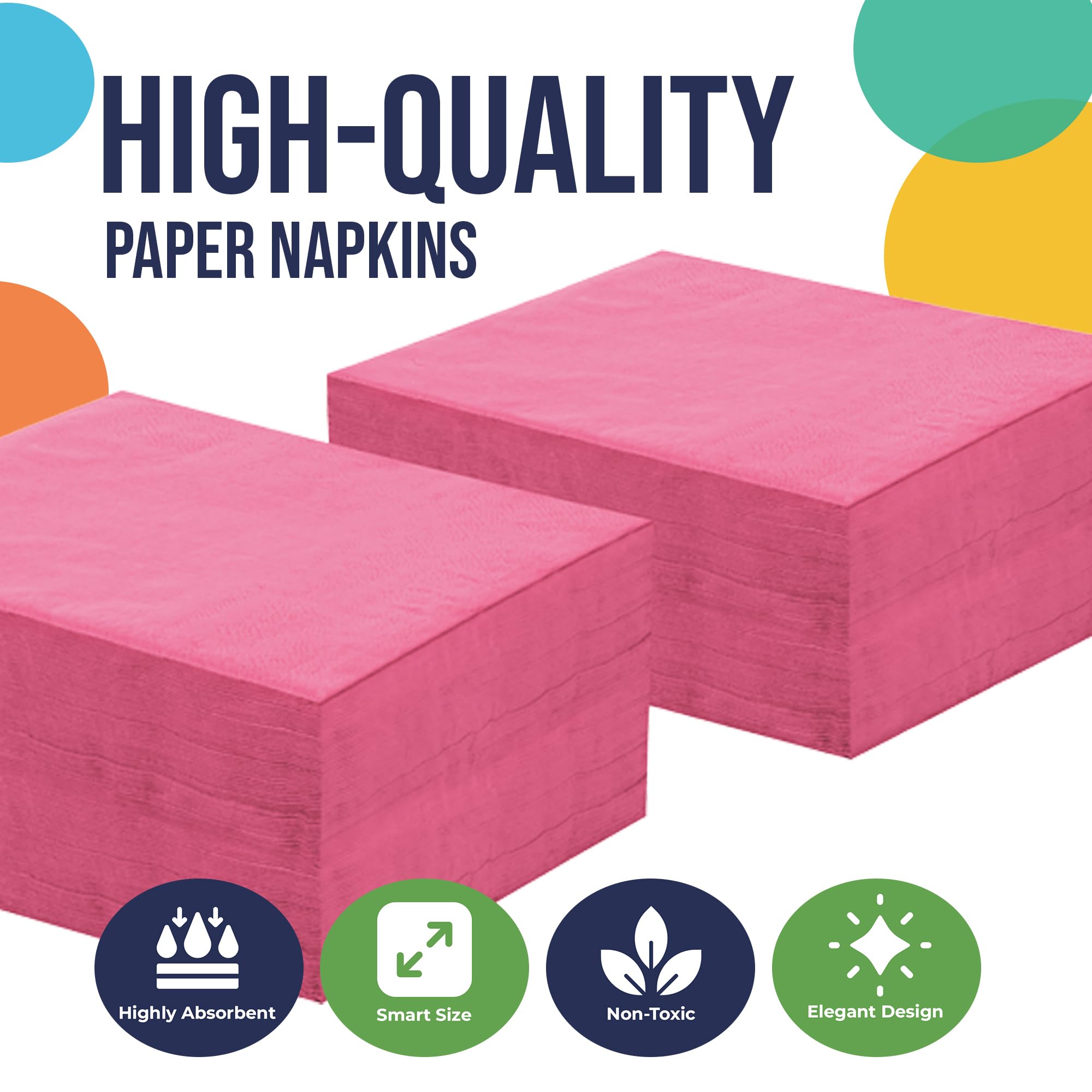 Cerise Dinner Napkins | 1800 Count