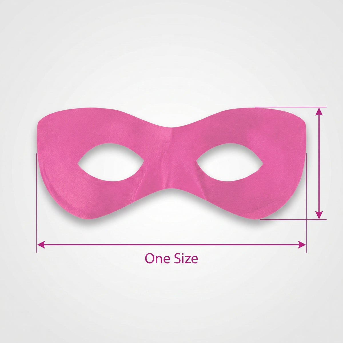 Bright Pink Superhero Domino Mask
