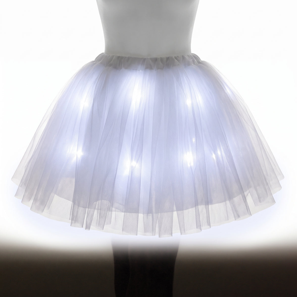 Light-Up White Adult Tutu - One Size