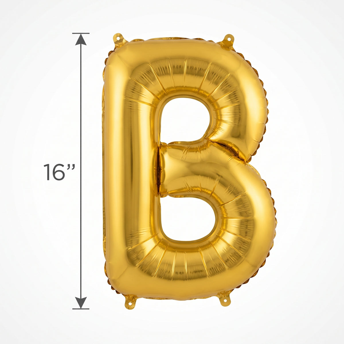 Metallic Gold Letter B Balloon - Air-Filled Foil