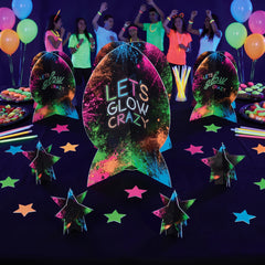 "Let's Glow Crazy" Birthday Table Centerpiece Kit