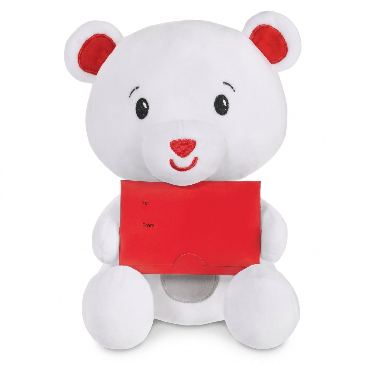 Bear Plush Balloon Weight and Gift Card Holder Accessory