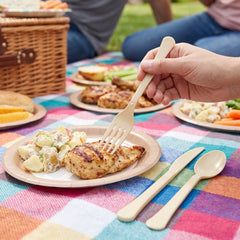 Gold Heavy-Duty Plastic Cutlery Set - 80 Count