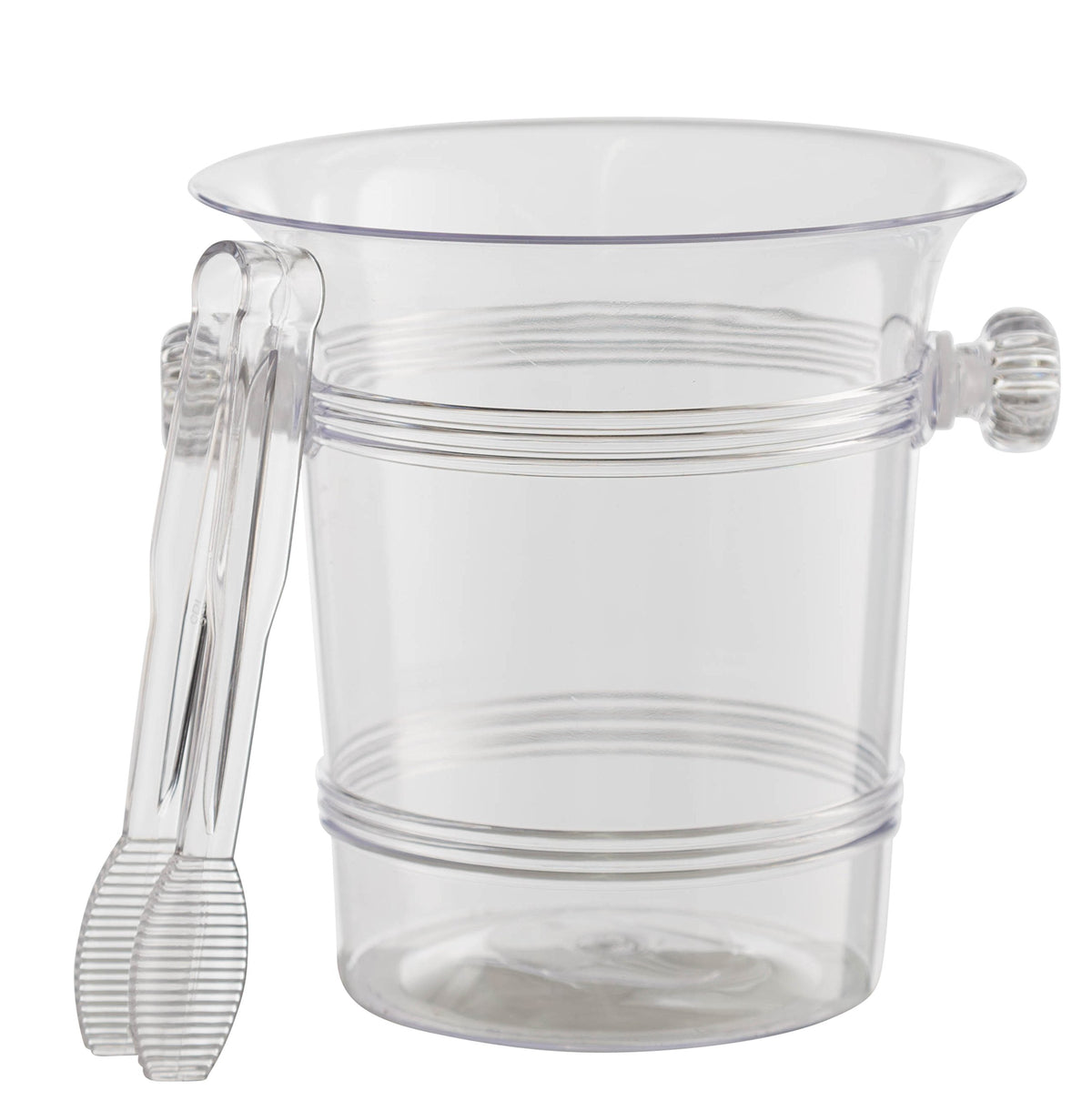 Clear Ice Bucket with Tong