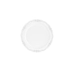 9 In. Clear Victorian Design Plates | 20 Count