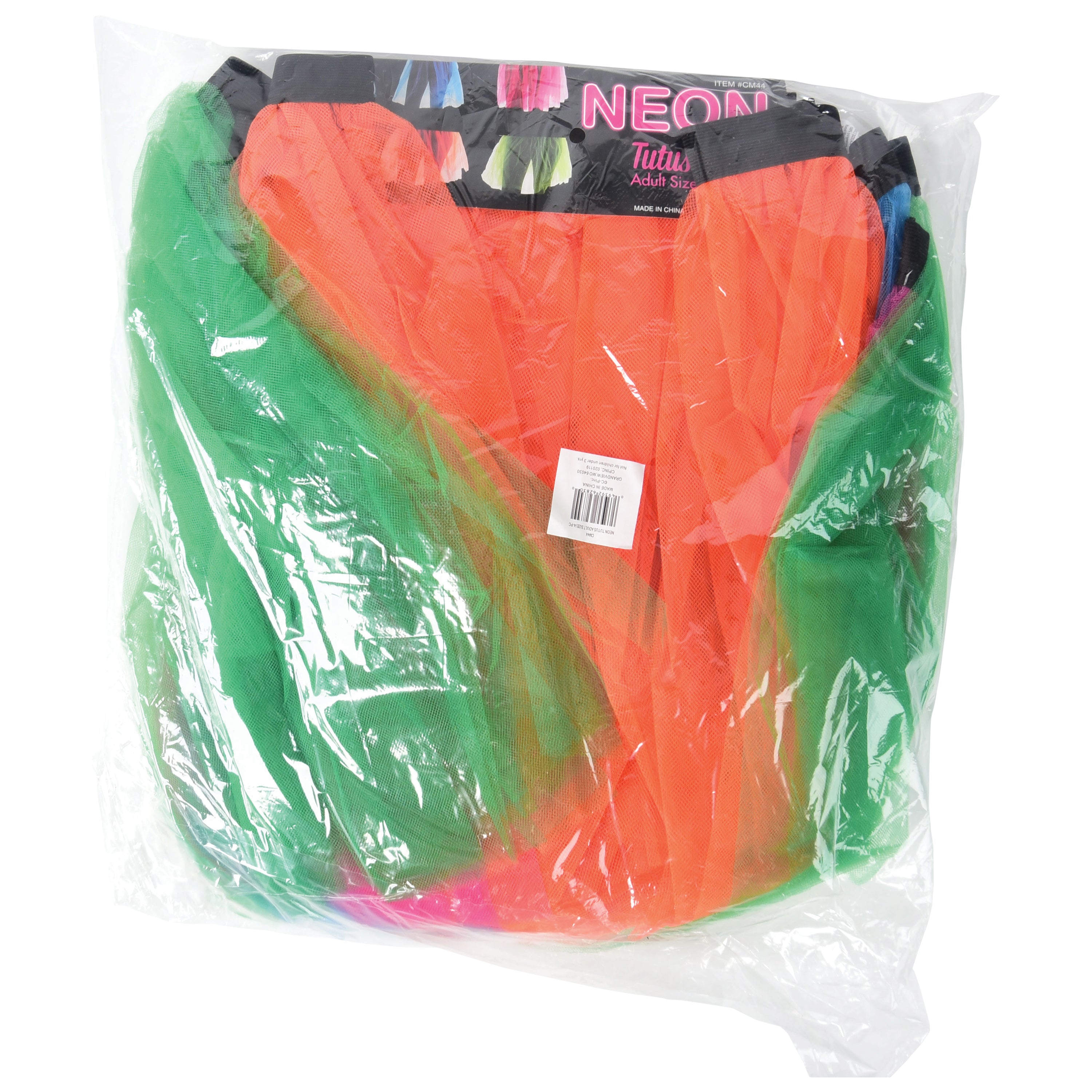 Neon Tutus-Adult Size/4 Per Pk