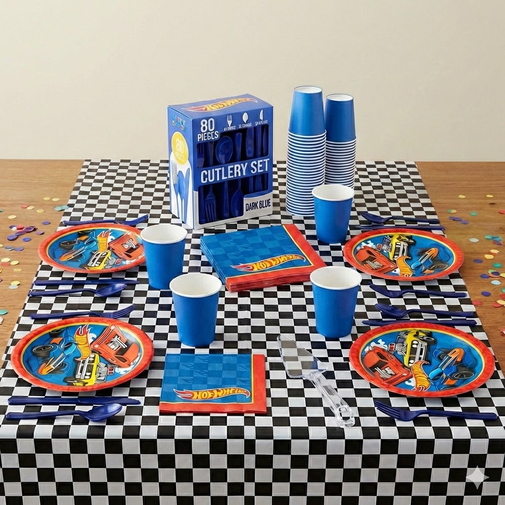 Hot Wheels Birthday Party Base Kit - For 8 Guests