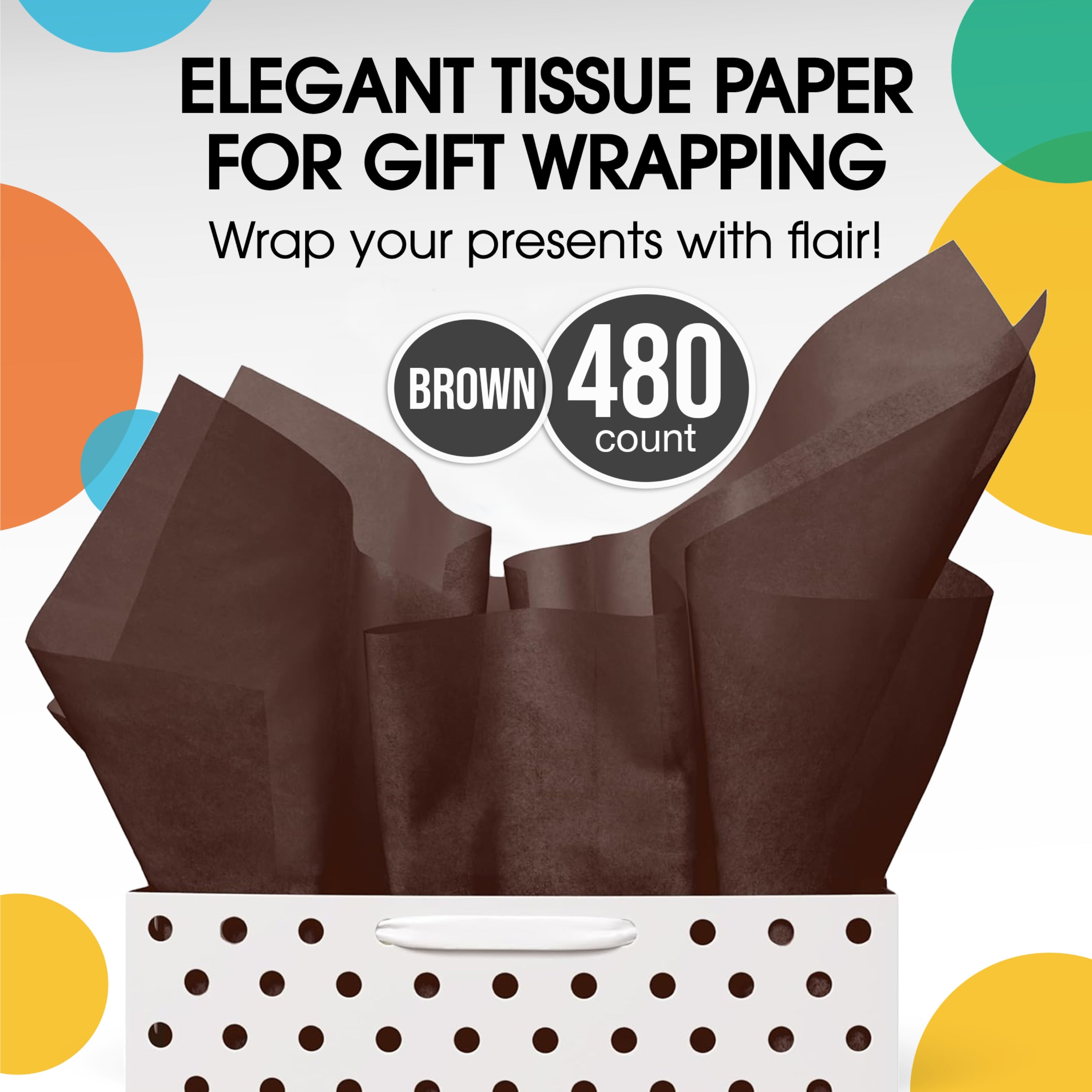 Brown Tissue Paper 20 In. x 30 In. | 480 Sheets