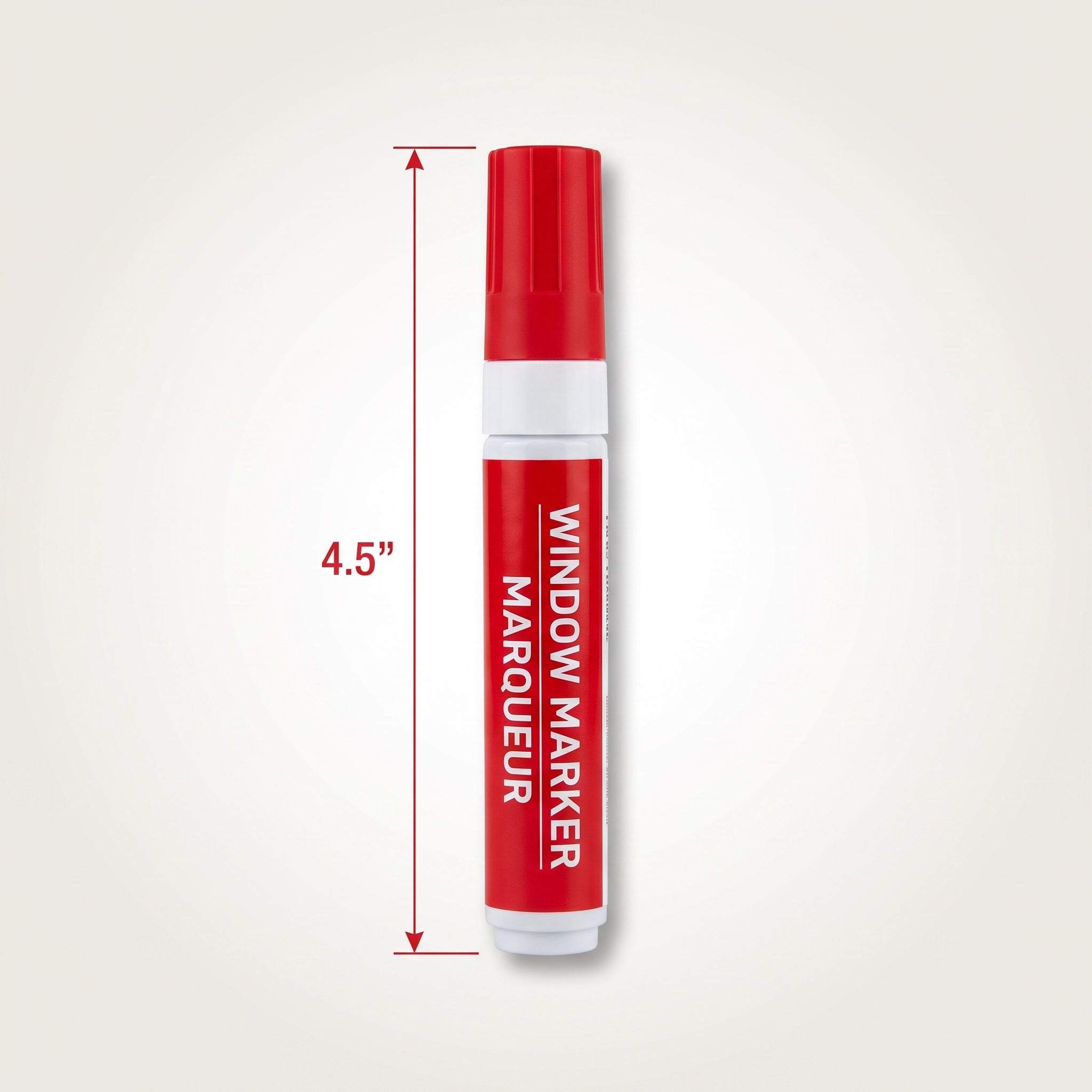 Vibrant Red Window Marker for Team Spirit
