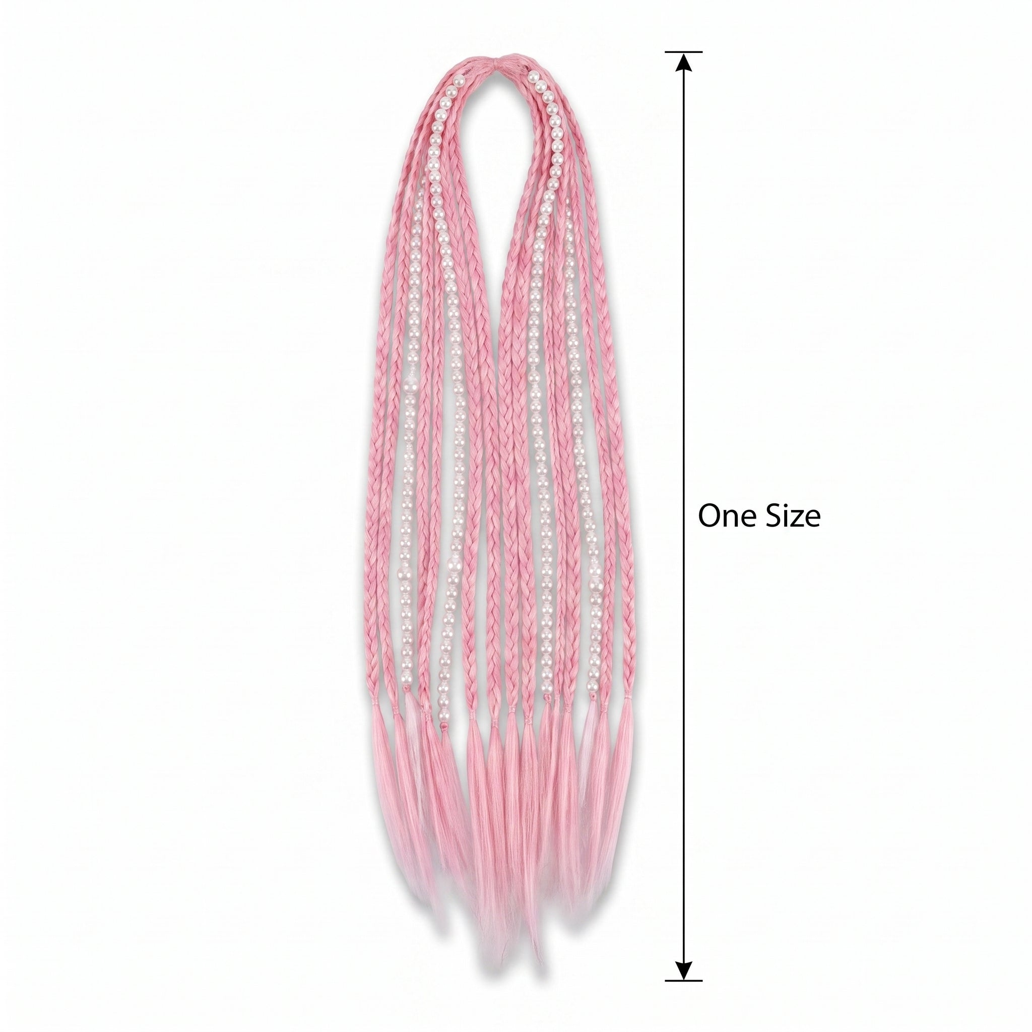 Magical Pink Pearl Hair Extensions for Halloween