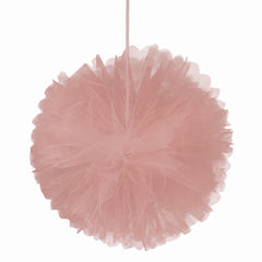Elegant Love and Leaves Tulle Pom Pom Wedding Decoration