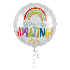 "You Are Amazing" Rainbow Foil Balloon - 18-Inch