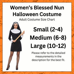 Women's Blessed Nun Halloween Costume - Adult S (2-4)