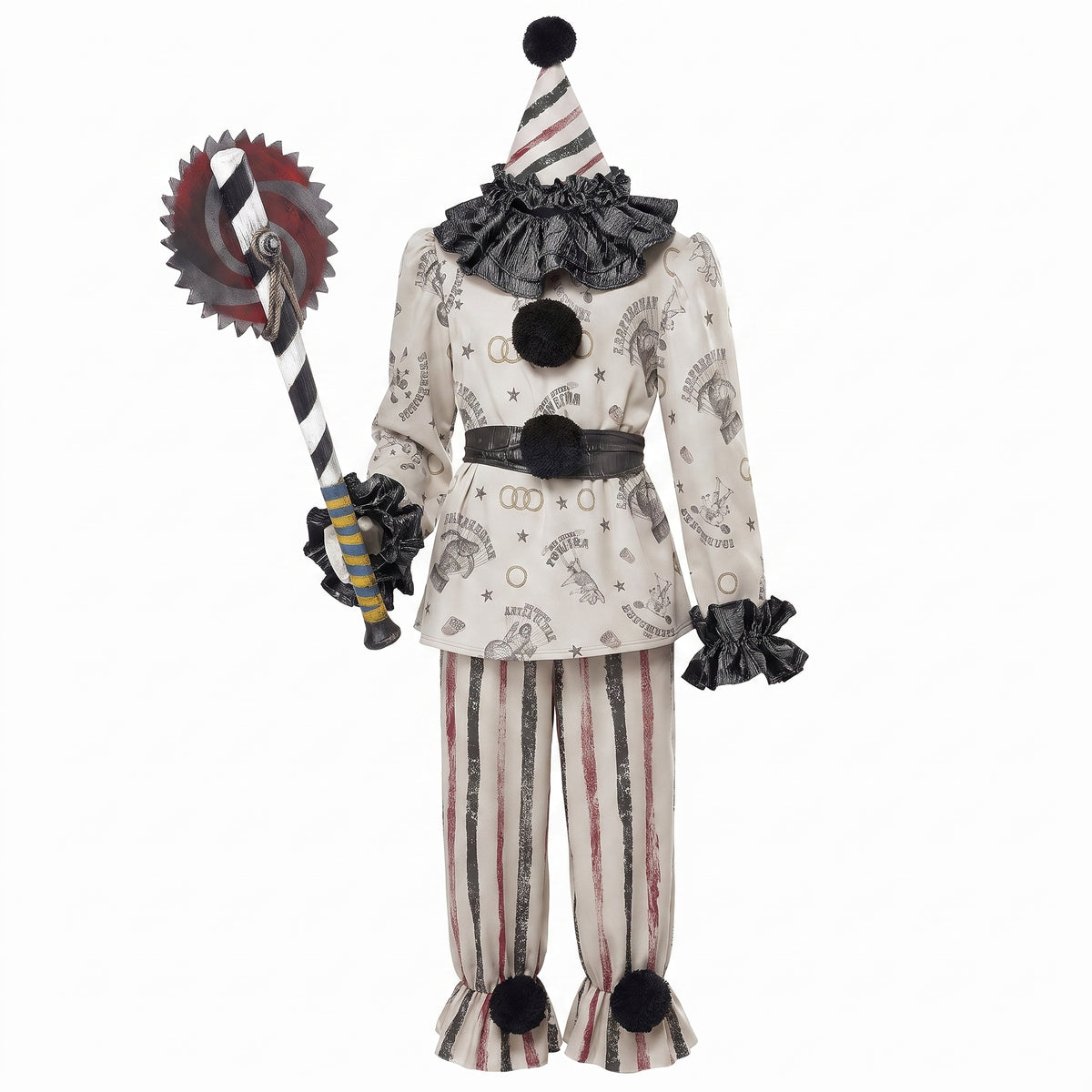 Creepy Clown Girl Halloween Costume - Child M