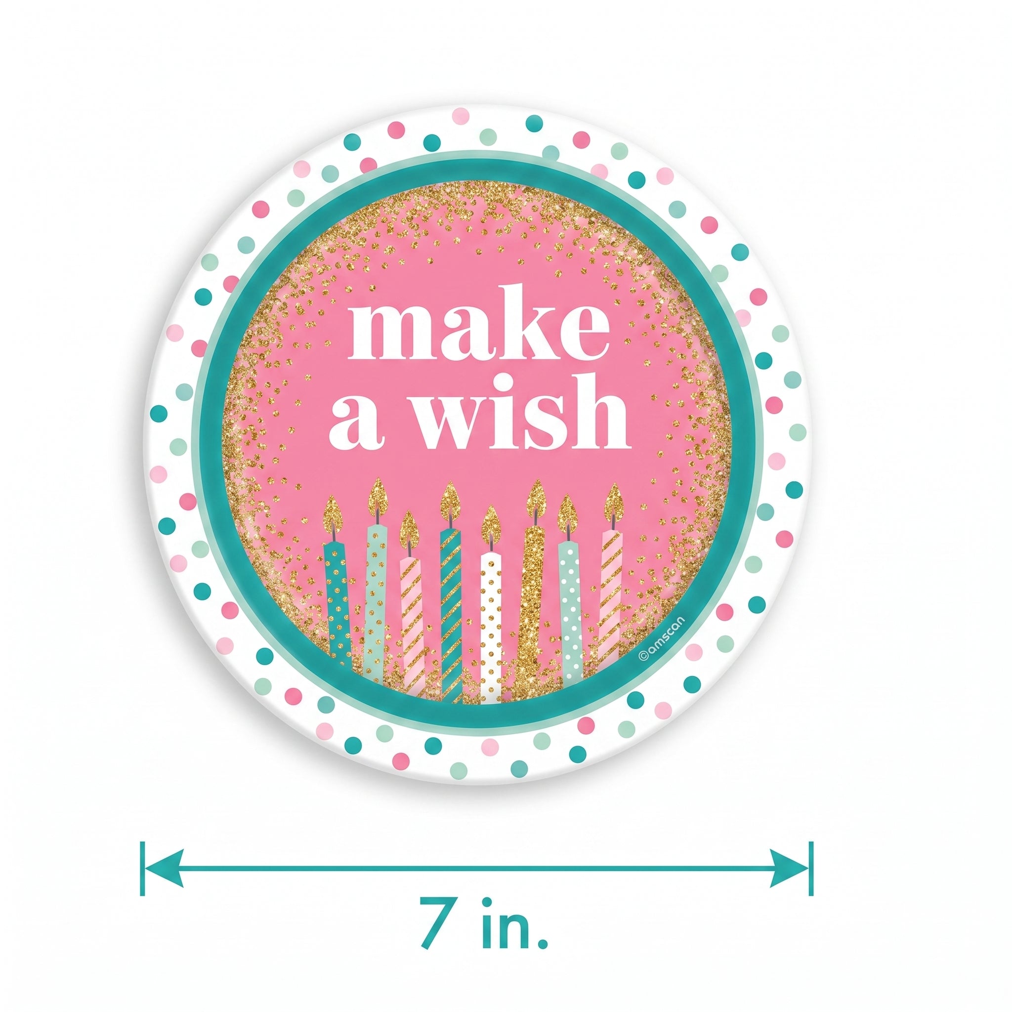 7" Happy Cake Day Paper Plates