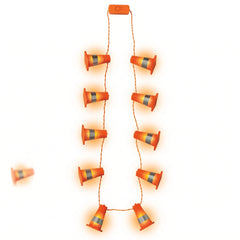 Over-the-Hill Light-Up Construction Cone Necklace