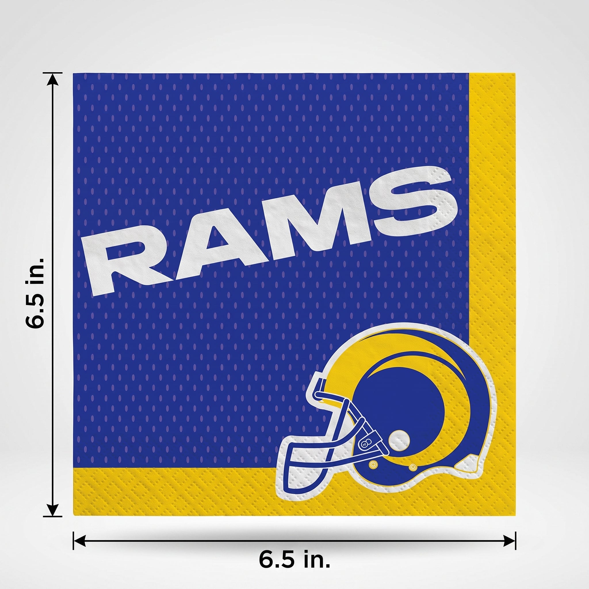 Los Angeles Rams Luncheon Napkins - 6.5 In. x 6.5 In.
