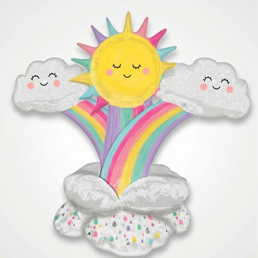 Cheerful Rainbow & Sunshine AirLoonz Balloon