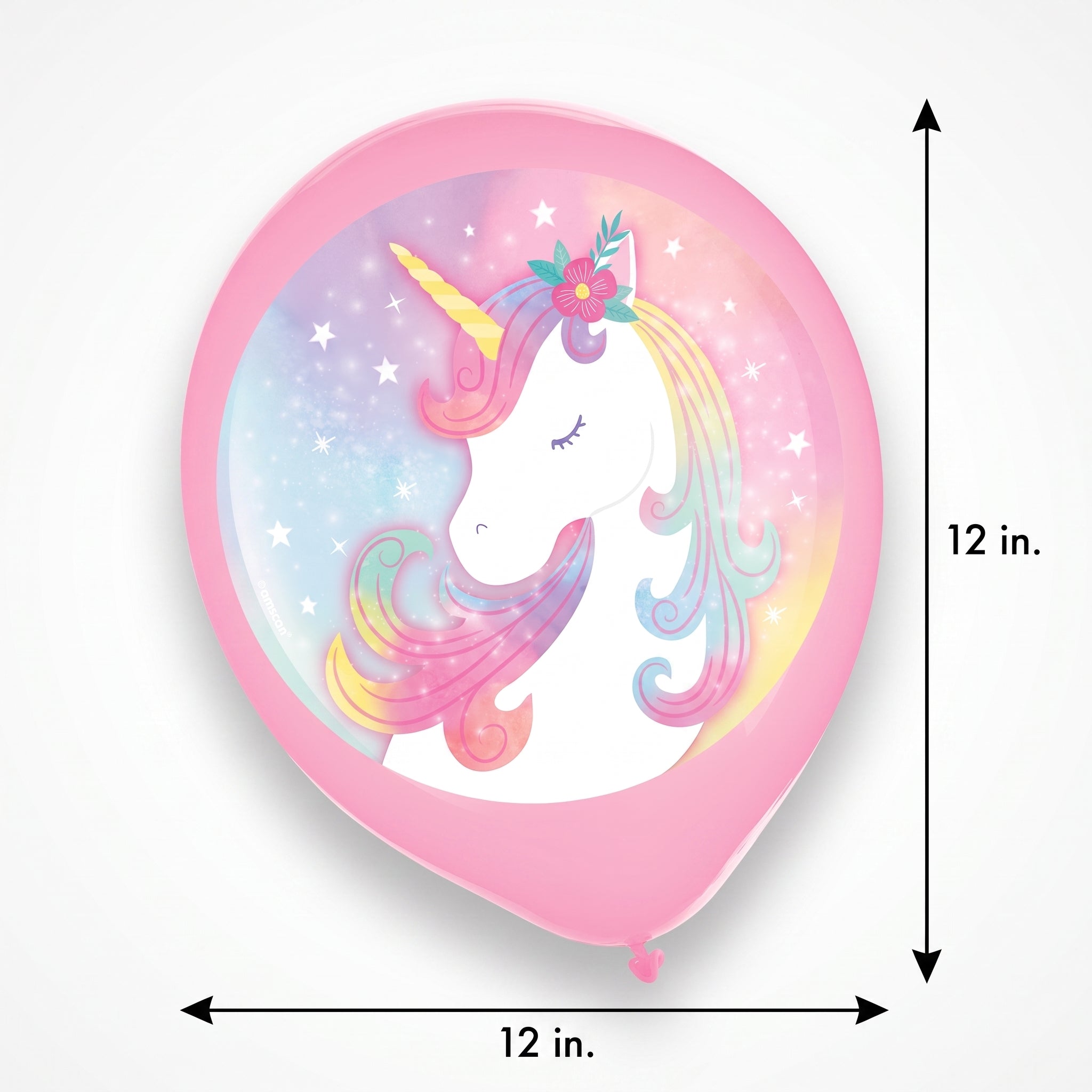 Enchanted Unicorn 12" Latex Balloons - Pack of 5