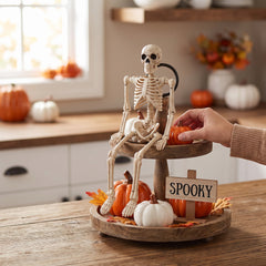 8-Inch Mini Skeleton Halloween Decoration
