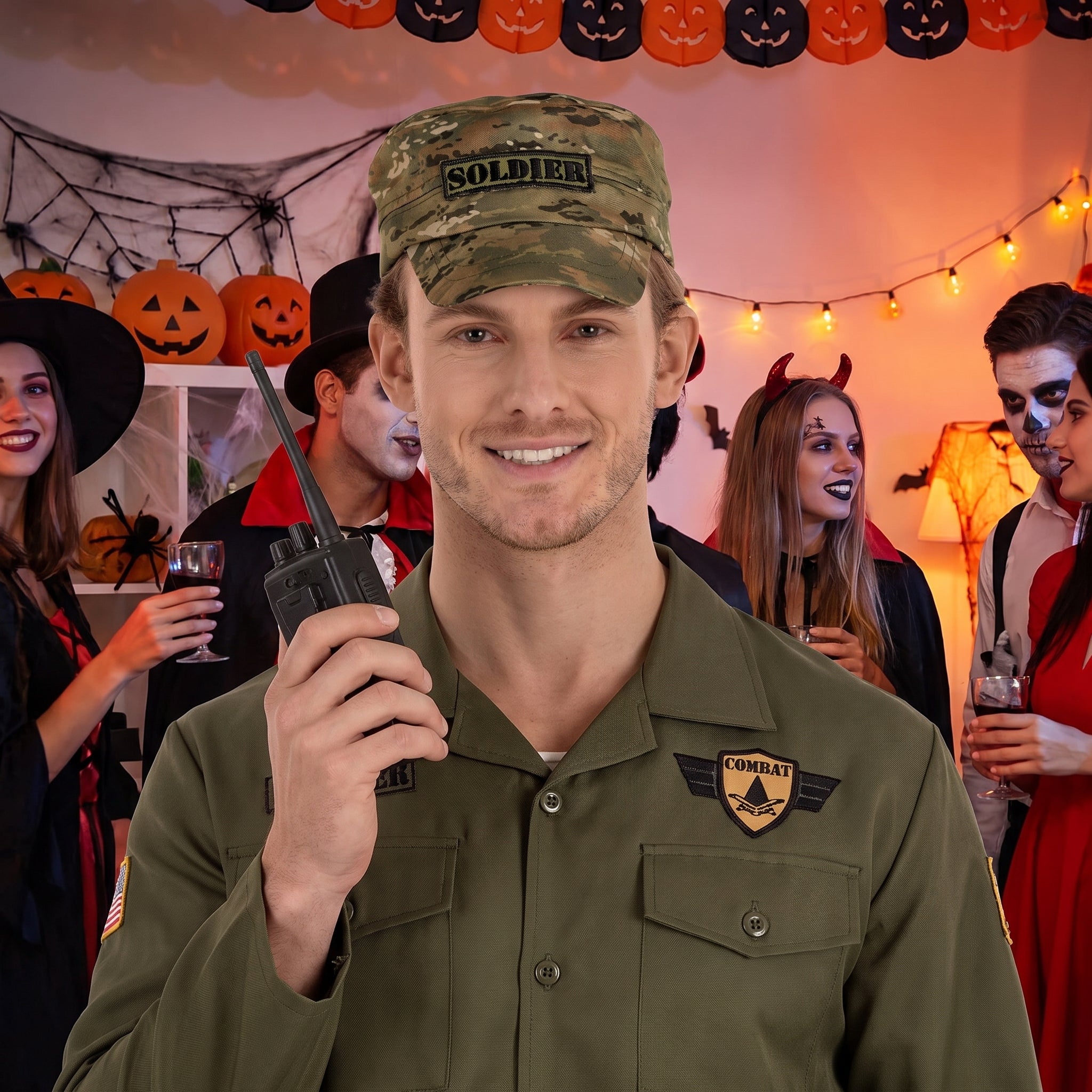 Unisex Soldier Hat Costume Accessory