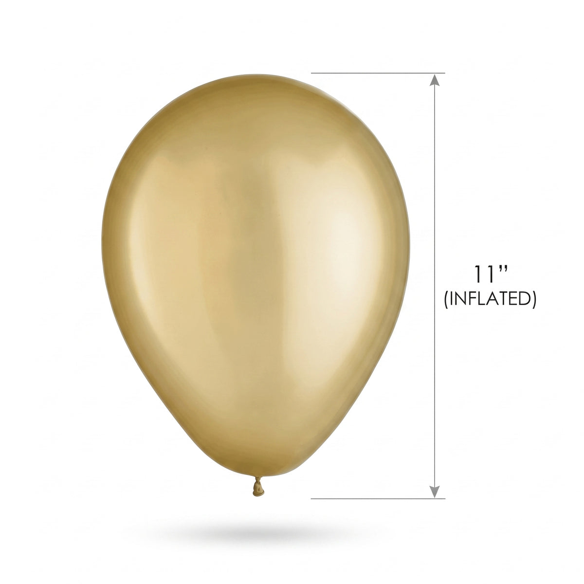 Golden & White Latex Balloons, 11-Inch, 15-Pack