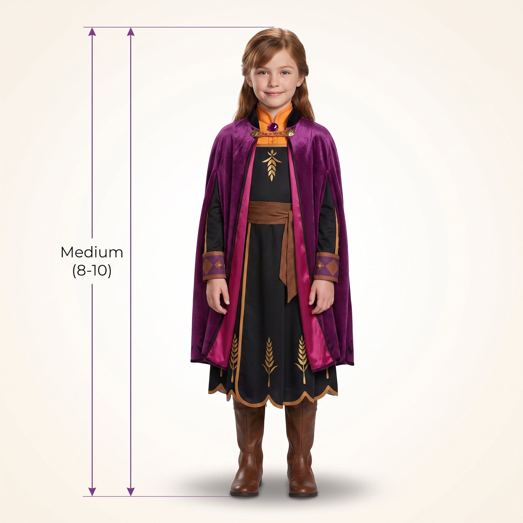 Disney Frozen 2 Anna Costume for Kids - Child M (8-10)