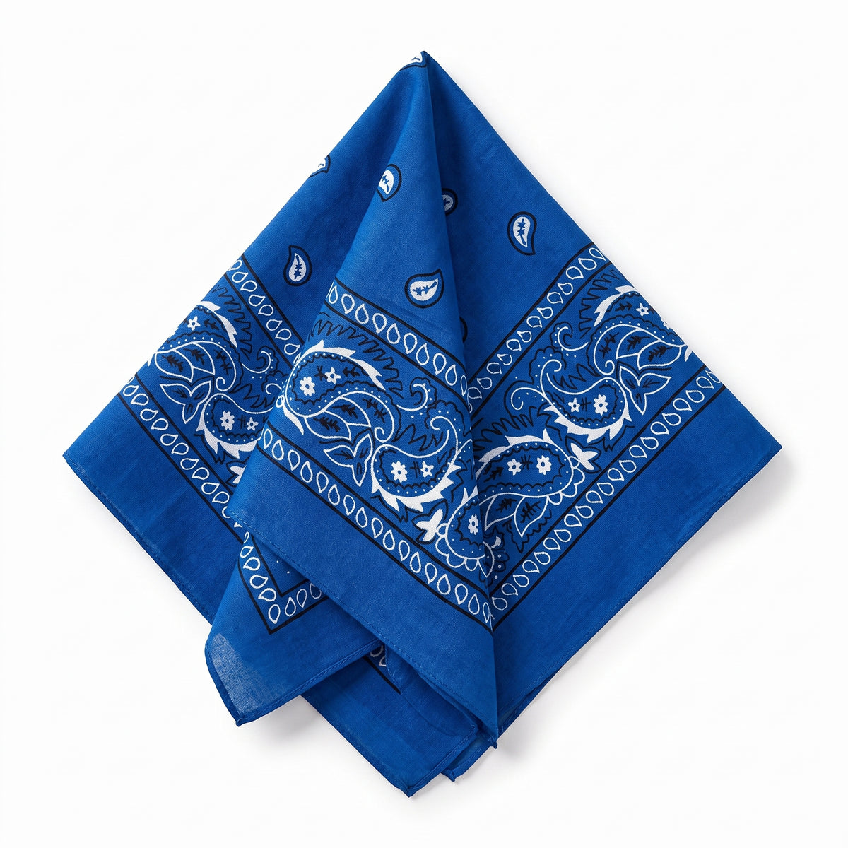 Royal Blue Paisley Bandana - Versatile Everyday Accessory