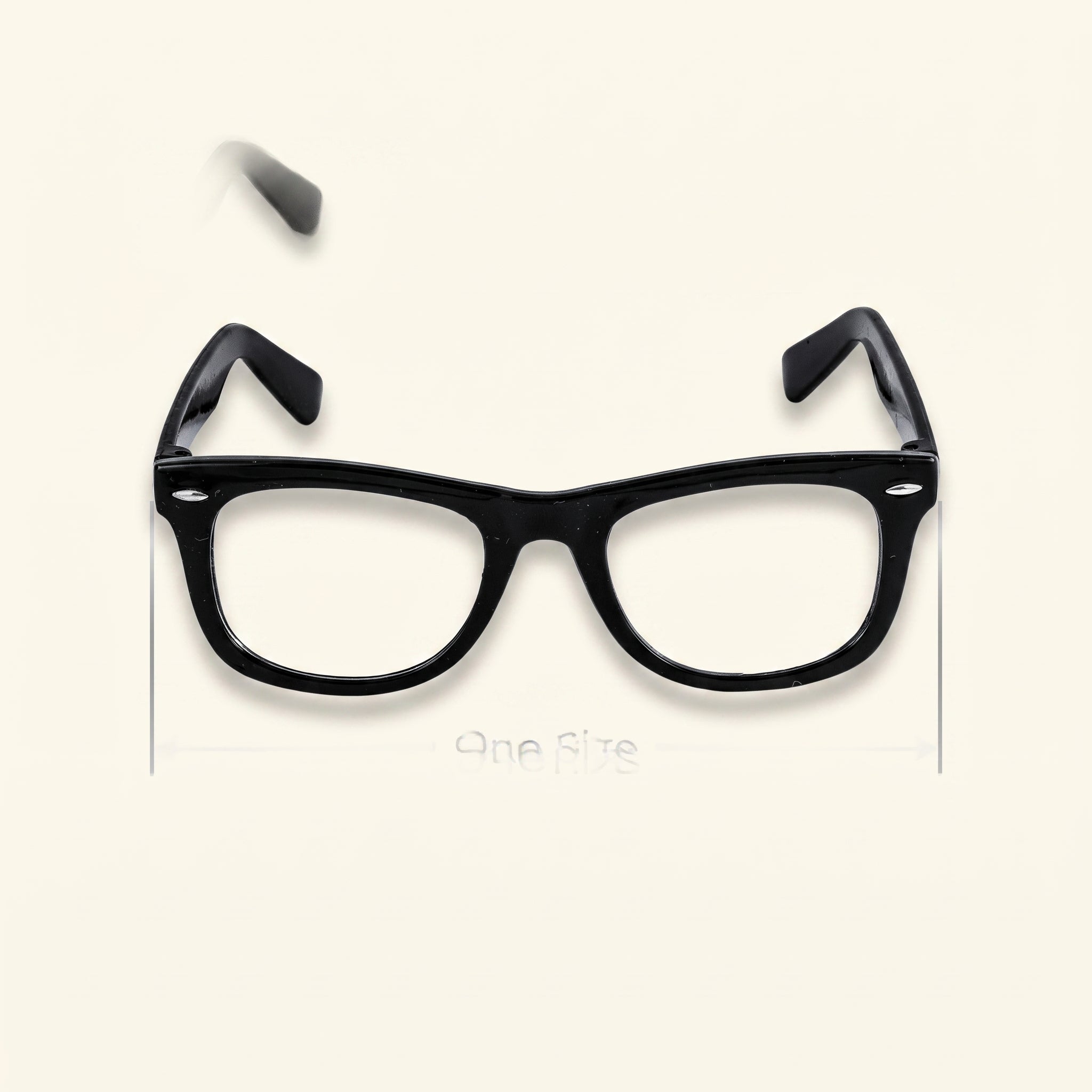 Classic Nerd Glasses - Black Costume Accessory