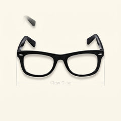 Classic Nerd Glasses - Black Costume Accessory