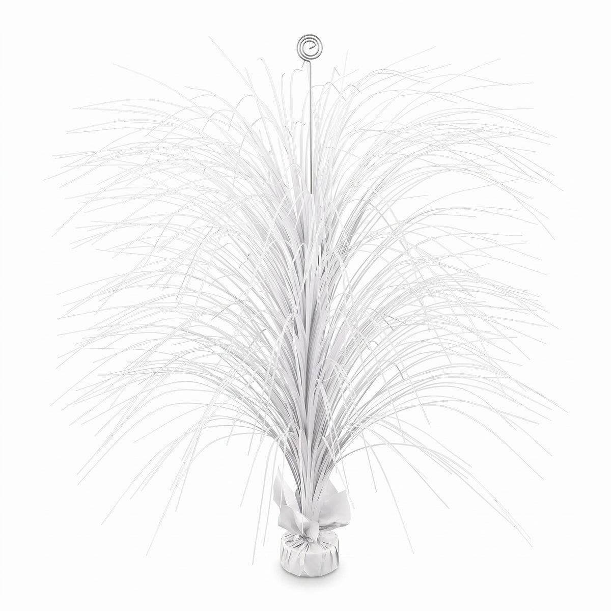 White Metallic Spray Centerpiece - 28 In.