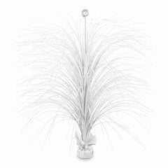 White Metallic Spray Centerpiece - 28 In.