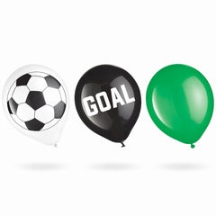 Soccer Fan Latex Balloons - 6 Pack