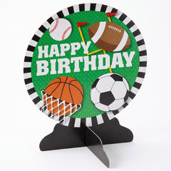All Star Sports Birthday Table Centerpiece